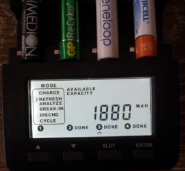 Измерение ёмкости аккумулятора Sanyo eneloop